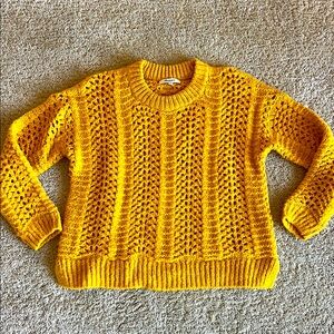 Madewell Windermere Pointelle Alpaca Sweater XS